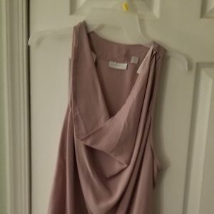 Purple sleeveless blouse